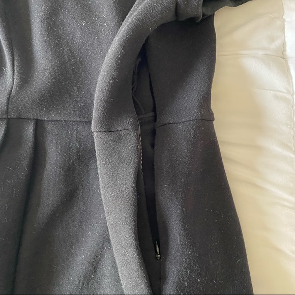 Diane von Furstenberg Black Cap Sleeve Midi Business Casual Dress - Picture 3 of 6